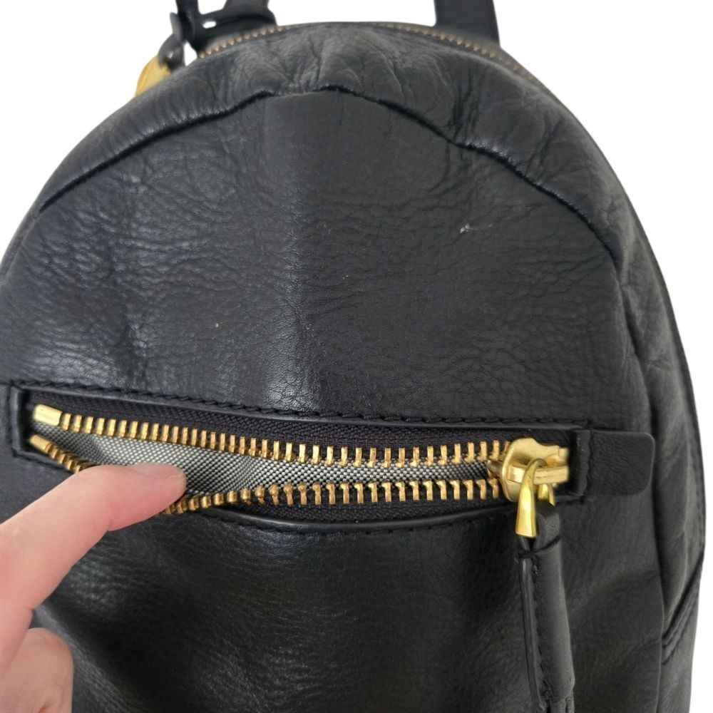 Fossil Leather Backpack Purse Travel Euro Trip - Picture 4 of 11